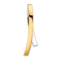 14K Two-Tone Slide Fits Up to 10mm Regular Fancy Reversible Omega view 3
