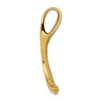 14K Polished Slide Fits Up to 8mm Regular Fancy Reversible Omega view 2