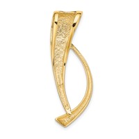 14K Polished Slide Fits Up to 8mm Regular Fancy Reversible Omega view 3