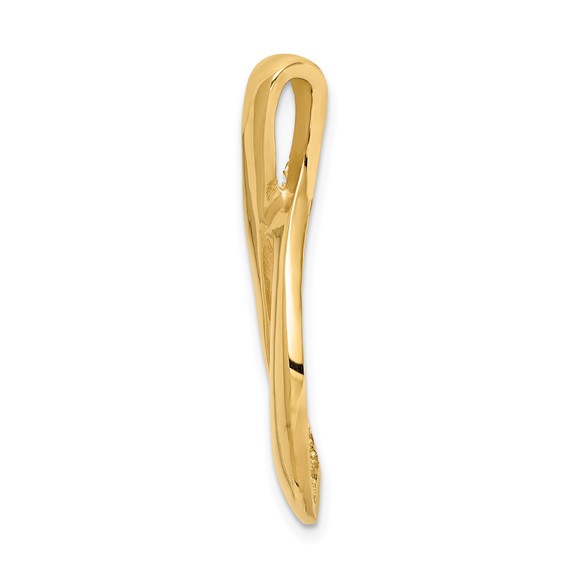 Gold Polished Slide Pendant