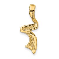 14K Yellow Gold Polished Slide Fits Up to 2mm Regular 6mm Fancy Or Reversible Omega view 3