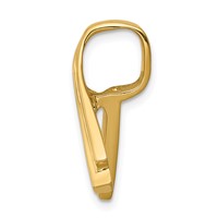 14K Yellow Gold Polished Slide Fits Up to 6mm Regular Fancy Reversible Omega view 2