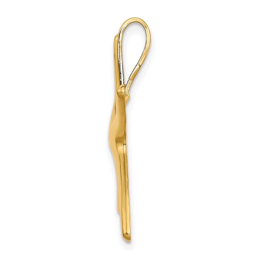 14K Polished Starfish Chain Slide (SL609)