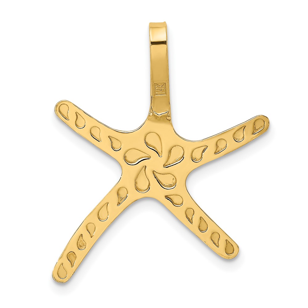 14K Polished Starfish Chain Slide (SL609)