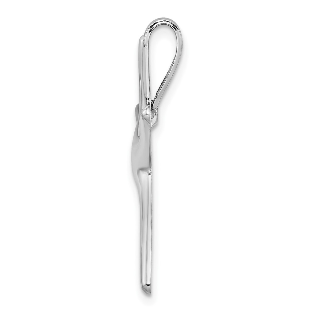 14K White Gold Starfish Chain Slide (SL609W)