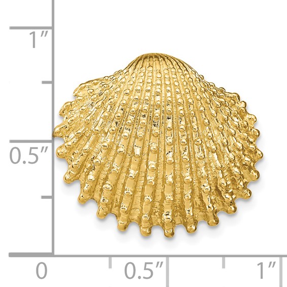 14k Scallop Shell Omega Slide