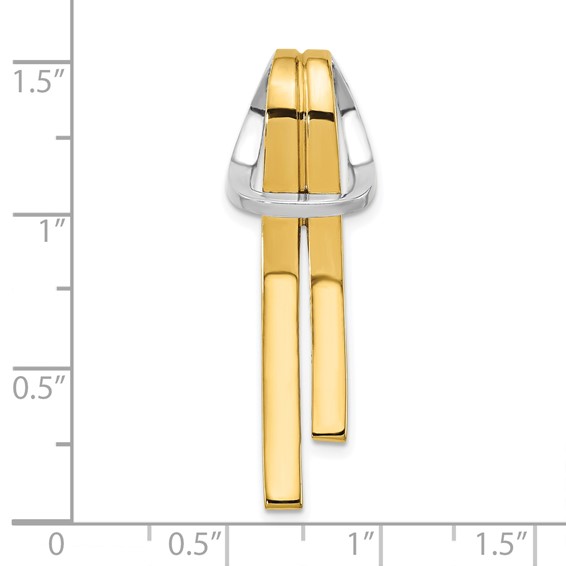 14k Two-tone Knot Slide