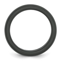 Silicone Dark Grey 9mm Ridged Edge Band view 2