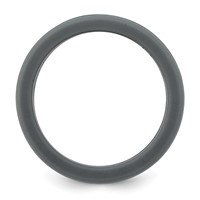 Silicone Grey Band with Removable Green Center 8mm view 2