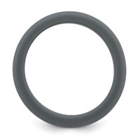 Silicone Grey Band with Removable Light Grey Center 8mm view 2