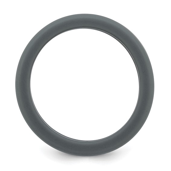 Silicone Grey with Removable Light Grey Center 8mm Band