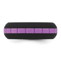Silicone Black Band with Purple Grooved Center 7.50mm view 3