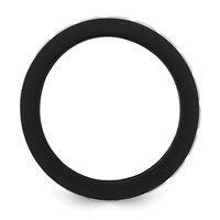 Silicone Black Band with White Grooved Center 7.50mm view 2