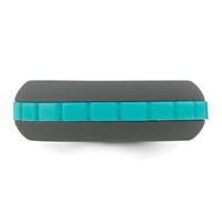 Silicone Grey Band with Blue Grooved Center 7.50mm view 3