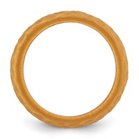 Silicone Metallic Gold 8.50mm Hammered Band view 2