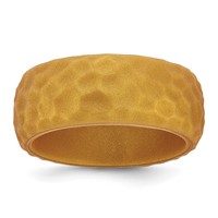 Silicone Metallic Gold 8.50mm Hammered Band view 1