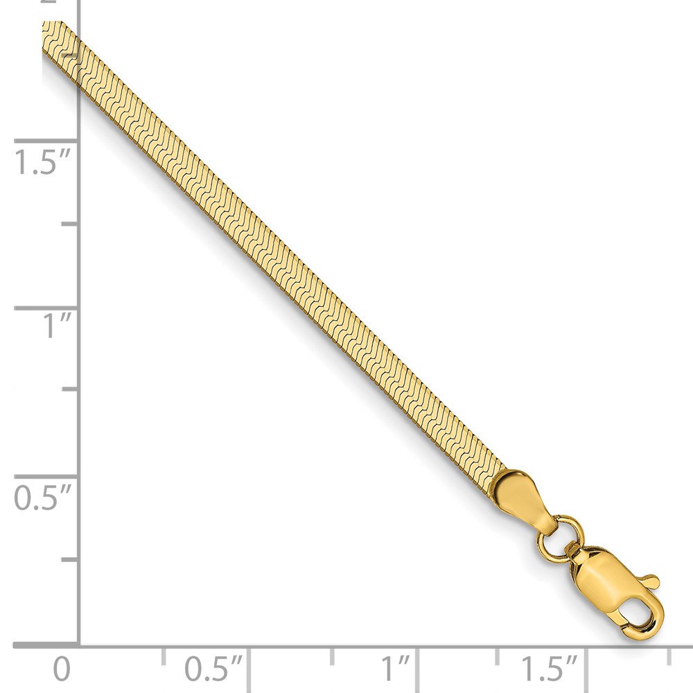 14k 2.5mm Silky Herringbone Chain (SLK020-8)