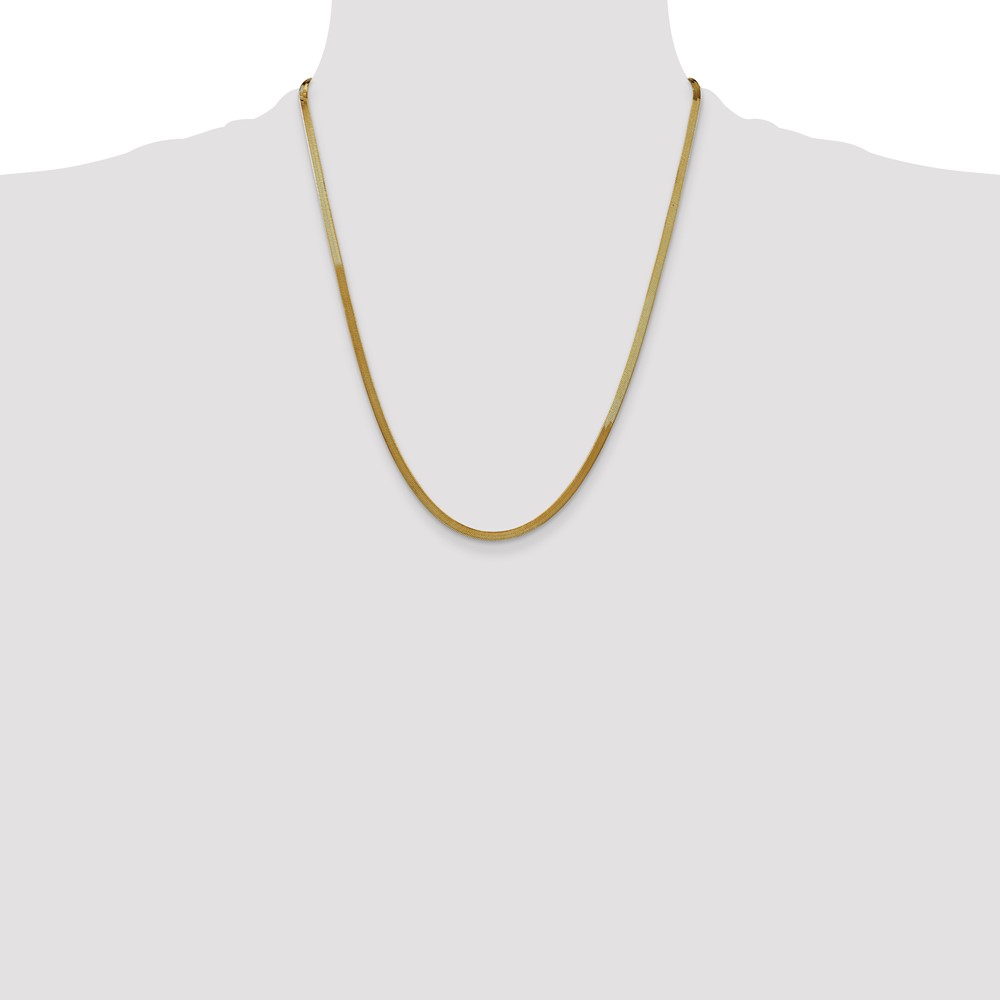 14k 3mm Silky Herringbone Chain (SLK025-22)