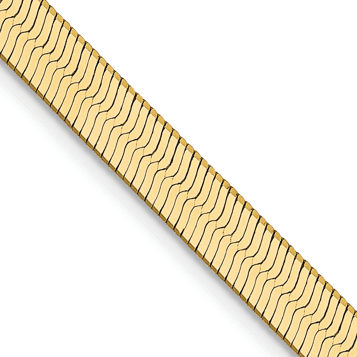 14K 16 inch 4mm Silky Herringbone with Lobster Clasp Chain (SLK040-16)