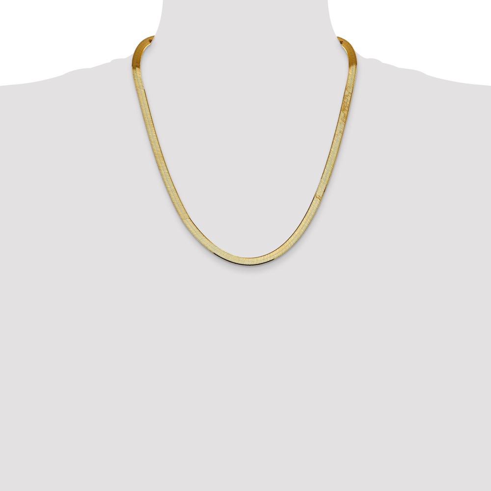 14k 5.5mm Silky Herringbone Chain (SLK055-22)
