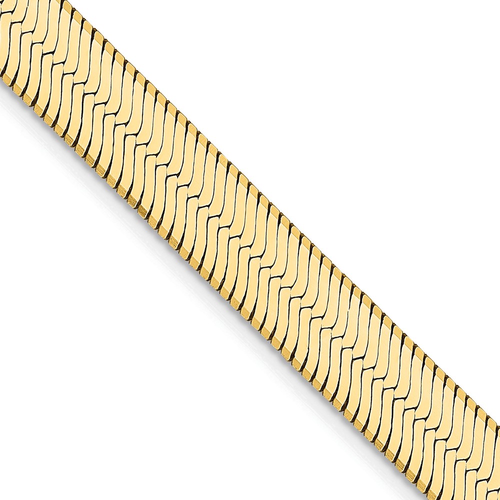 14K 20 inch 6.5mm Silky Herringbone with Lobster Clasp Chain (SLK065-20)