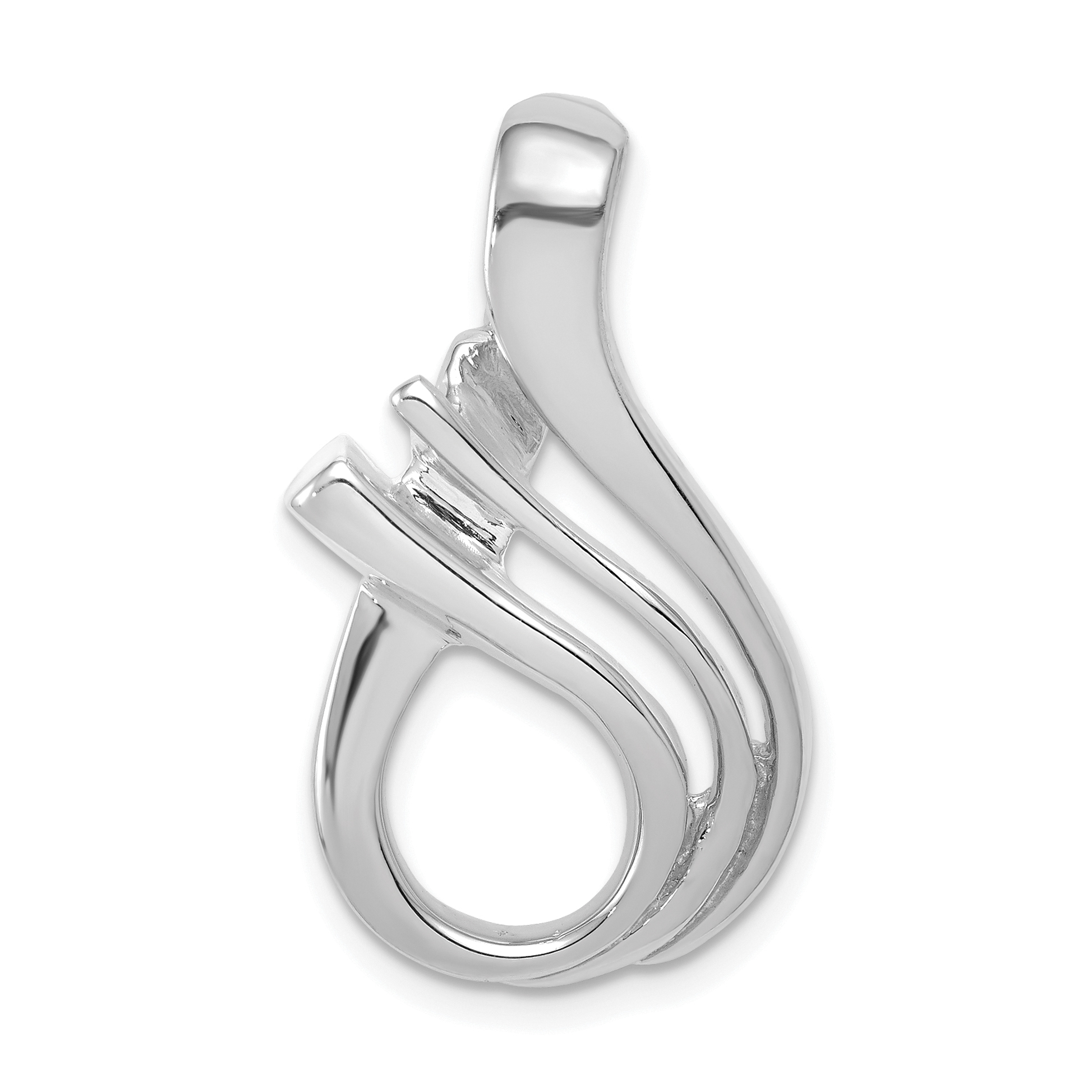 14k White Gold Fits up to 5mm Omega, 6mm Reversible, Omega Slide (SLW244)