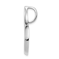 14K White Gold Polished Slide Fits Up to 6mm Regular Fancy Reversible Omega view 2