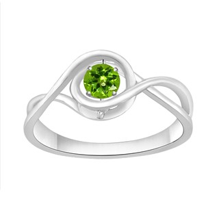 SS Dancin BS Ring Green Peridot 1=1/5 ctw