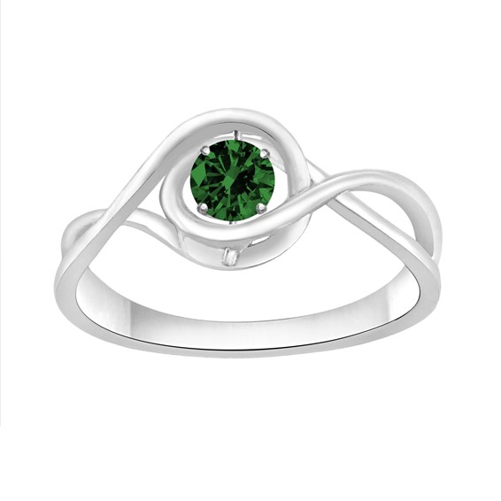 SS Dancin BS Ring Imitation Emerald 1=1/6 ctw