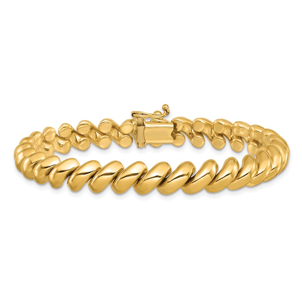 14k Polished 8mm 7 inch San Marco Bracelet (SM14-7)