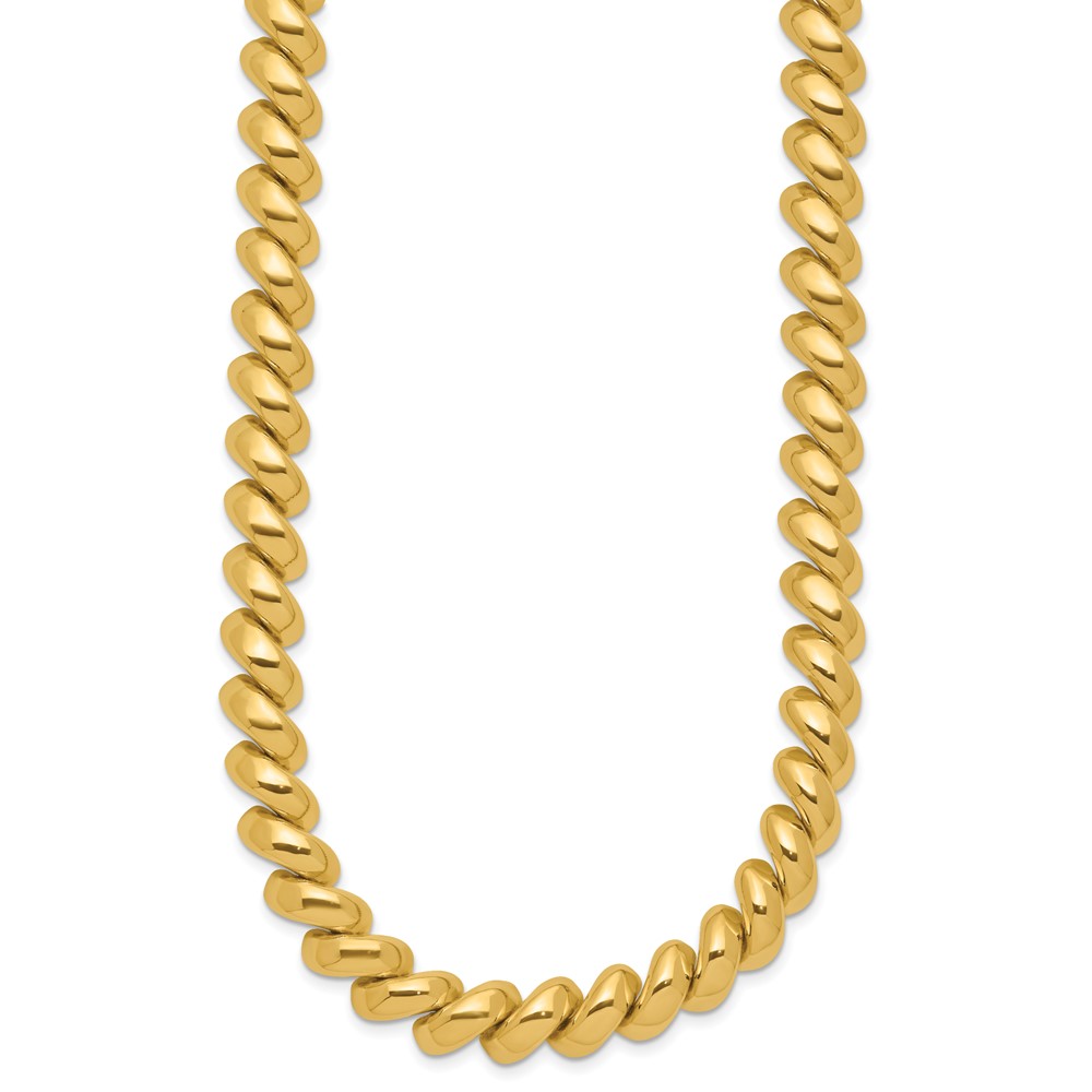 14k Polished 10mm 18 inch San Marco Necklace (SM16-18)