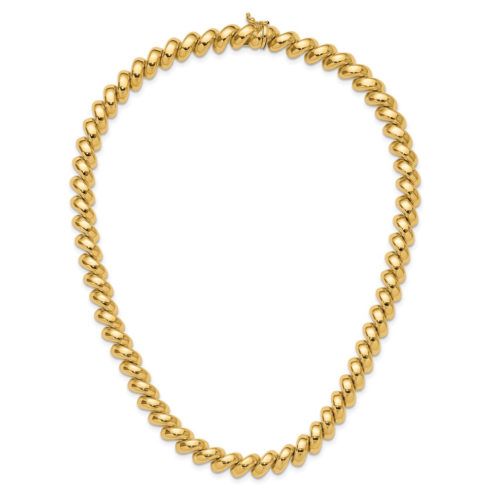14k Polished 10mm 18 inch San Marco Necklace (SM16-18)