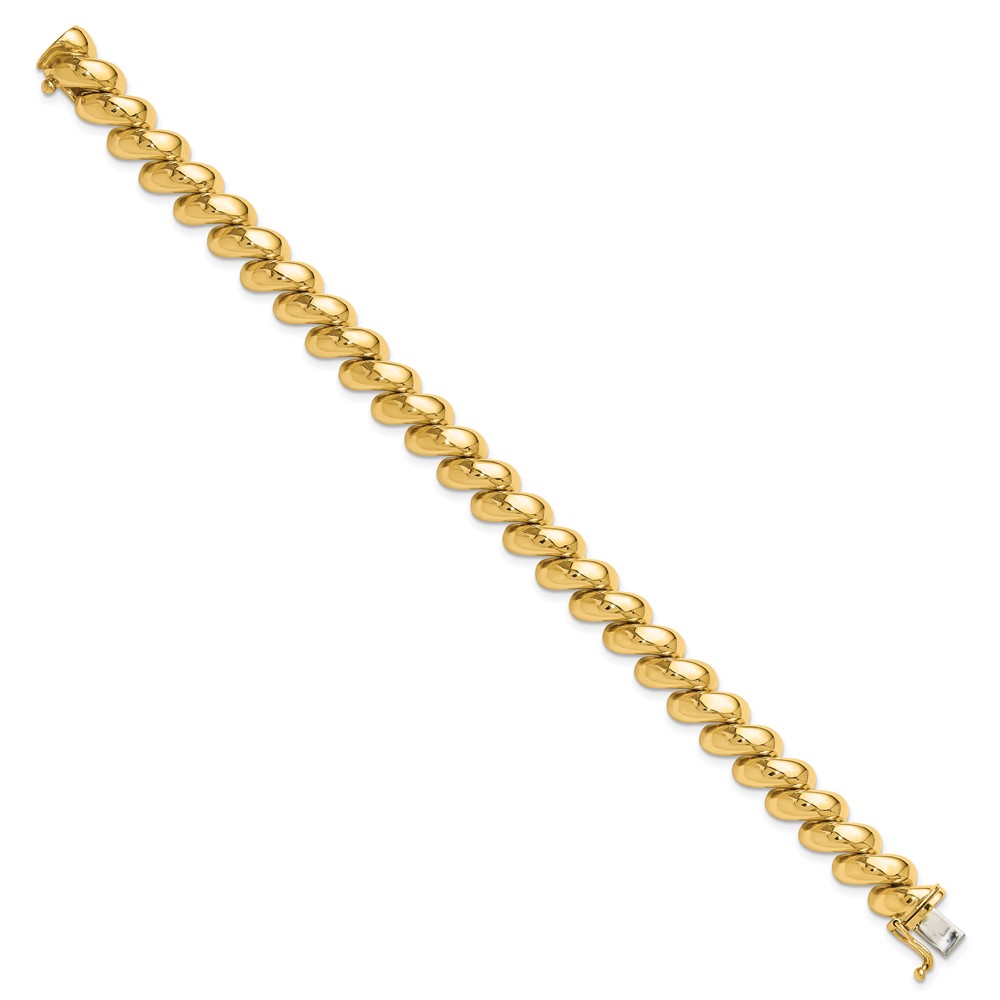 14k Polished 10mm 8 inch San Marco Bracelet (SM16-8)