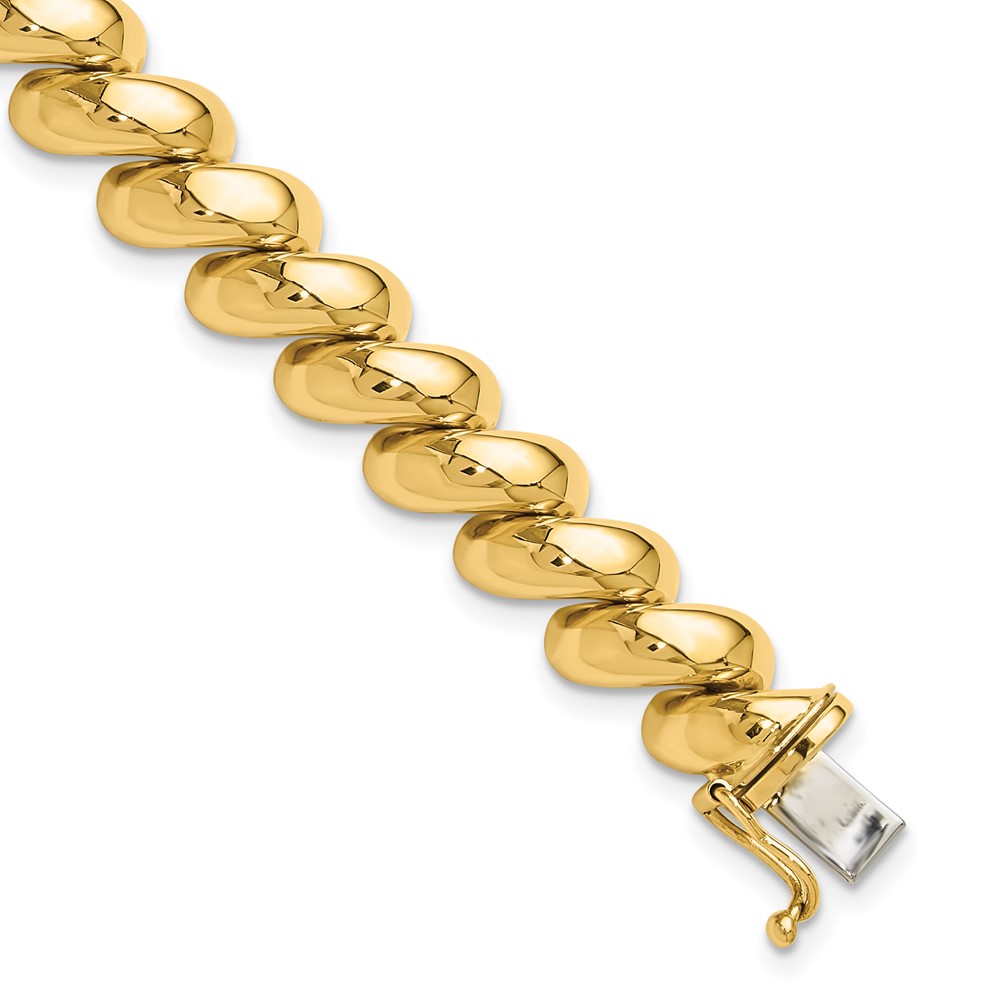 14k Polished 10mm 7 inch San Marco Bracelet (SM16-7)