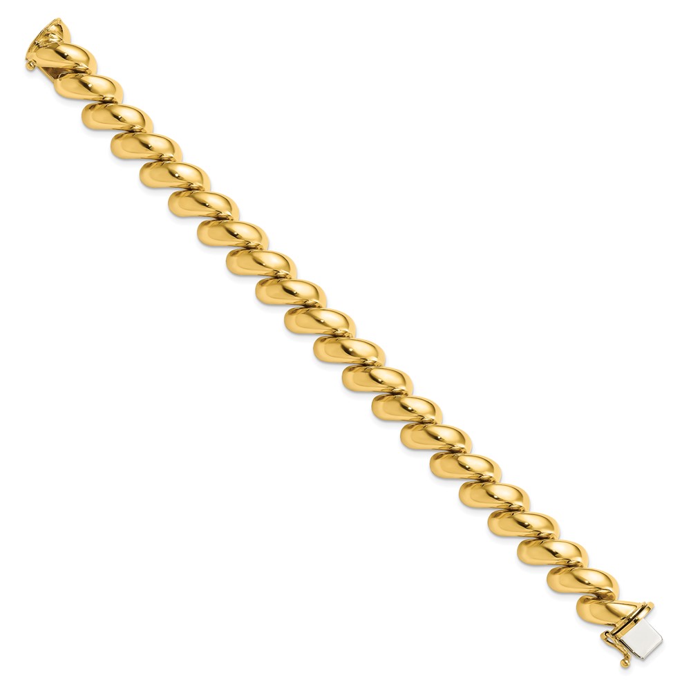 14k Polished 12mm 8 inch San Marco Bracelet (SM20-8)