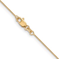 14K 16 Inch .65mm Round Snake with Lobster Clasp Chain view 3