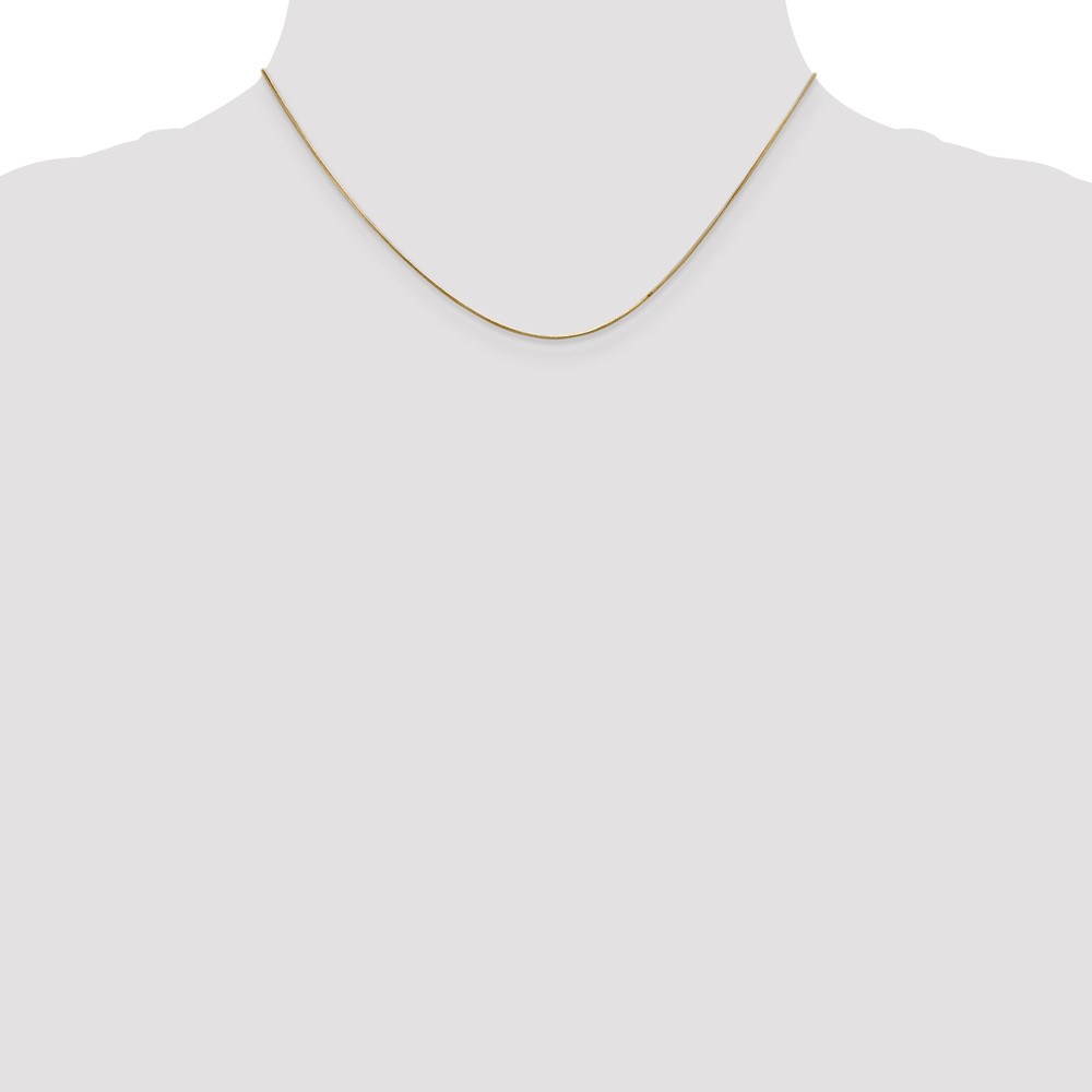 14K 16 inch .65mm Round Snake with Lobster Clasp Chain (SNA050-16)