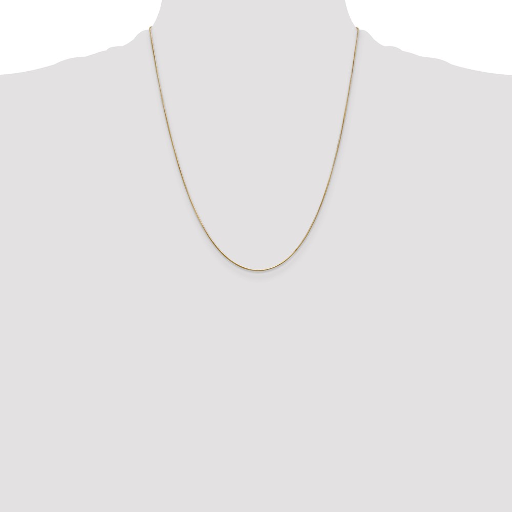 14K 22 inch .65mm Round Snake with Lobster Clasp Chain (SNA050-22)