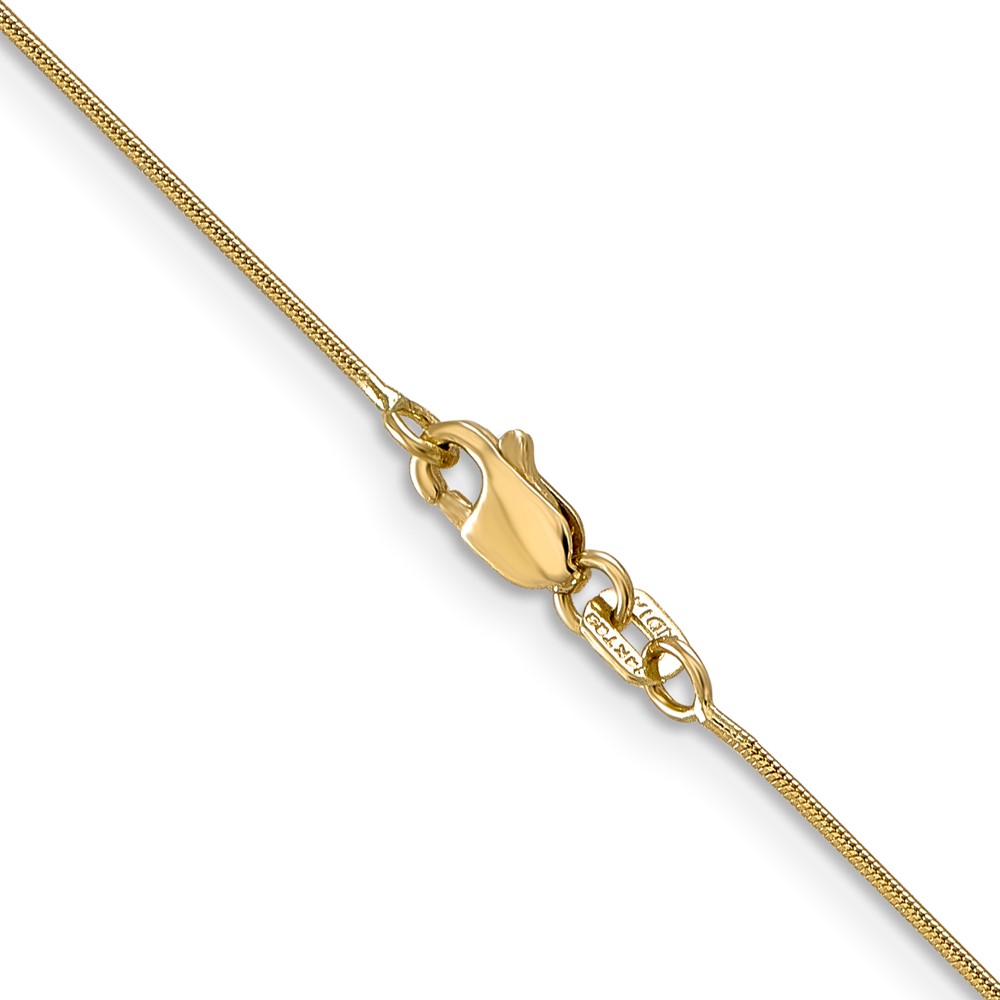 14K 24 inch .8mm Round Snake with Lobster Clasp Chain (SNA060-24)