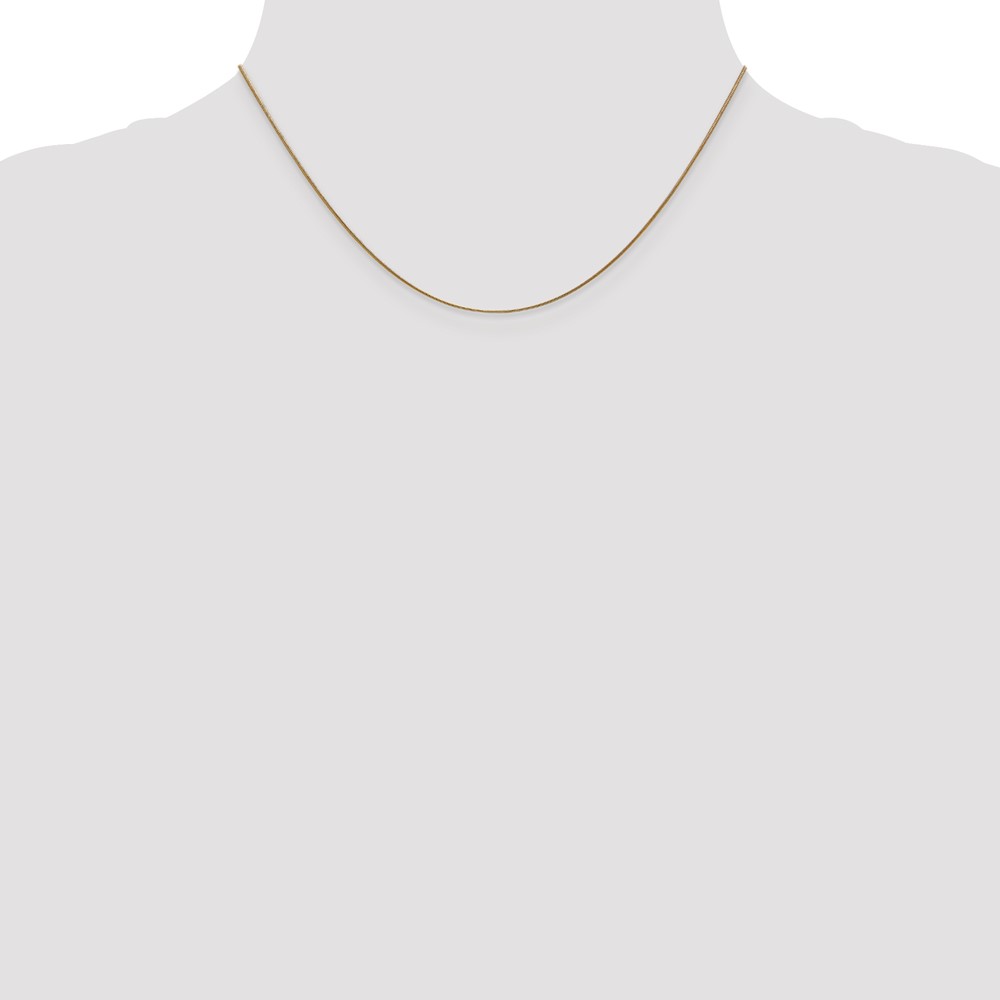 14K 16 inch .8mm Round Snake with Lobster Clasp Chain (SNA060-16)