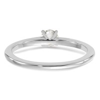 14K White Gold 0.25 Carat Certified Lab Grown Diamond VS+ F+ Round Complete Solitaire Engagement Ring view 5