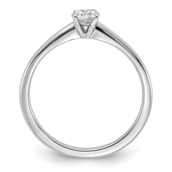 14kw 4.4mm Round Solitaire Mounting Sz 5