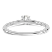 14K White Gold 0.33 Carat Certified Lab Grown Diamond VS+ F+ Round Complete Solitaire Engagement Ring view 5