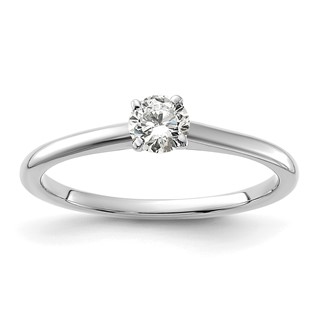 14kw 4.4mm Round Solitaire Mounting Sz 5