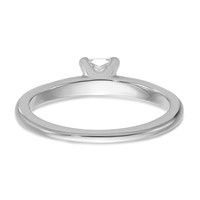 14K White Gold 0.50 Carat Lab Grown Diamond VS+ F+ Princess Complete Solitaire Engagement Ring view 5