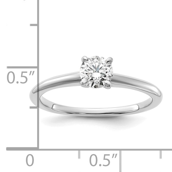 14kw 5mm ROUND Solitaire Mounting Sz 10