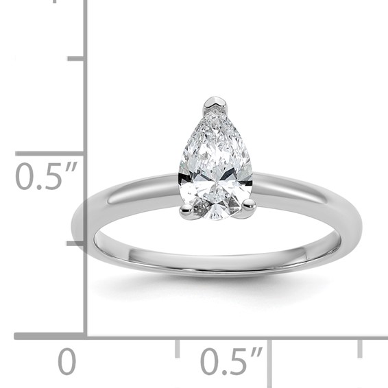 14kw 7x5mm PEAR Solitaire Mounting Sz 10