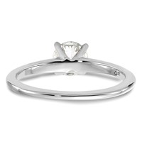 14K White Gold 0.75 Carat Certified Lab Grown Diamond VS SI+ G+ Round Complete Solitaire Engagement Ring view 5