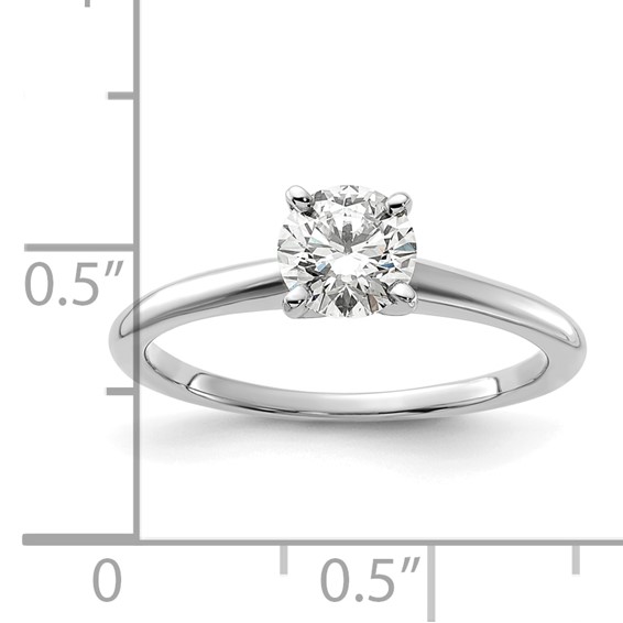 14kw 6mm ROUND Solitaire Mounting Sz 10