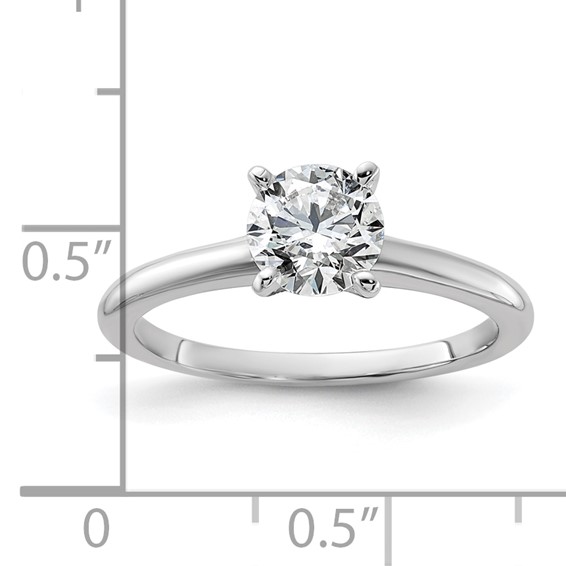 14kw 6.5mm ROUND Solitaire Mounting Sz 10